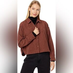 Madewell Corduroy Hartfield Crop Shirt XS